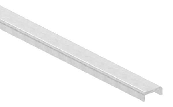 Kantenschutz EXTRA SLIM- fuer Glas 10-00 - 11-52mm- L=3m- Aluminium roh-88-1180580-ALU-3M.ROH
