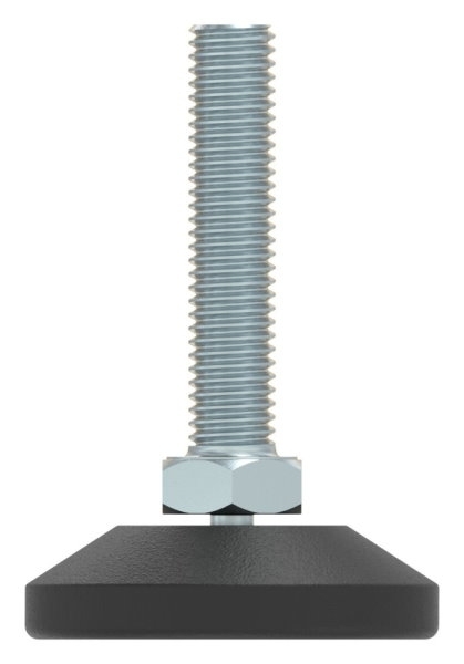 Stellfuss Kunststoff Stahl verzinkt Ø 38 mm M8x40 Justierschraube Innensechskant-88-11190-M840.38