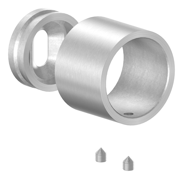 Wandbefestigung  zum Klemmen fuer Rundrohr Ø 33-7 mm - V2A-11-3068.4