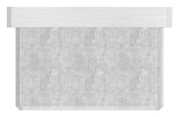 Einsteckkappe Edelstahl V2A 40x40x2-0 mm fuer Quadratrohr-11-2403.4