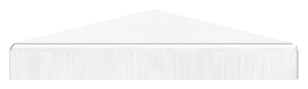 Pfostenkappe Edelstahl fuer Vierkantrohr- 80x80 mm geschliffen V2A-11-2574.4