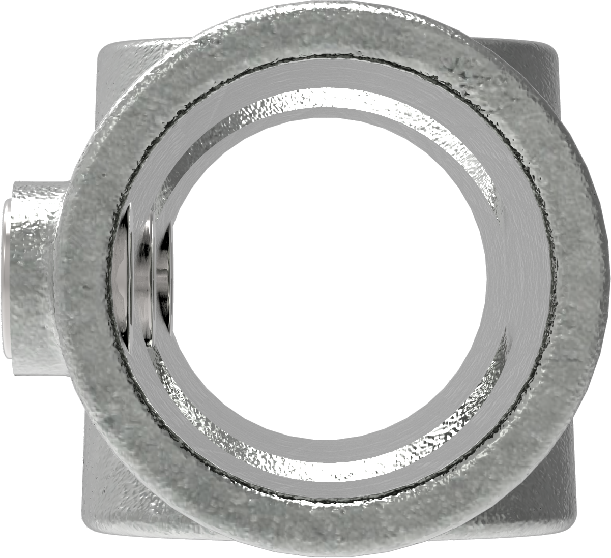 Rohrverbinder - Kreuzstueck 30-45° - 130D48 - 48-3 mm - 1 1-2- - Feuerverzinkt u. Elektrogalvanisiert-130D48