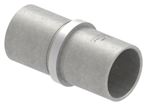 Steckverbinder V2A fuer Rohr Ø 33-7 x 2-0 mm gerade mit Mittelsteg-11-3370.4