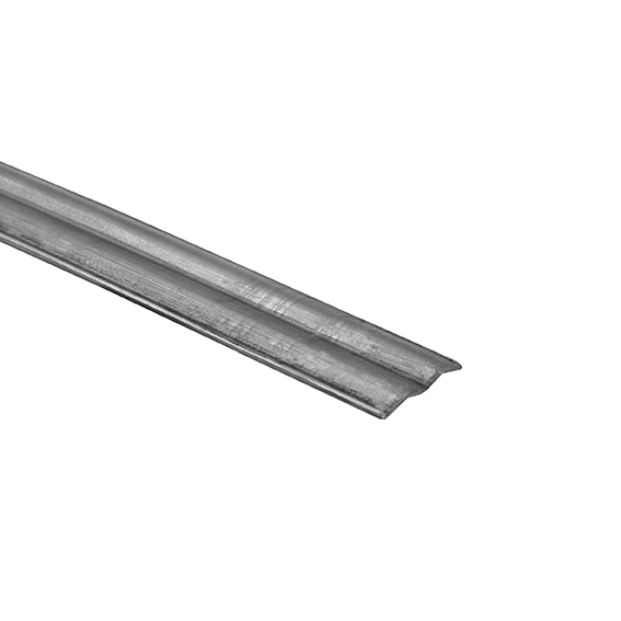 Flacheisen dekoriert Stahl 16 x 1-2 mm L=1000 mm-89-11P06216X12-A.4