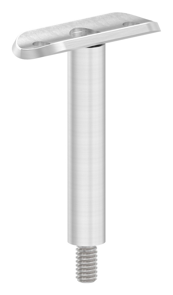 Edelstahl Traegerstift Ø 14 mm mit Halteplatte Anschluss- 33-7 mm - Aussengewinde M8 - V2A-11-3826.4