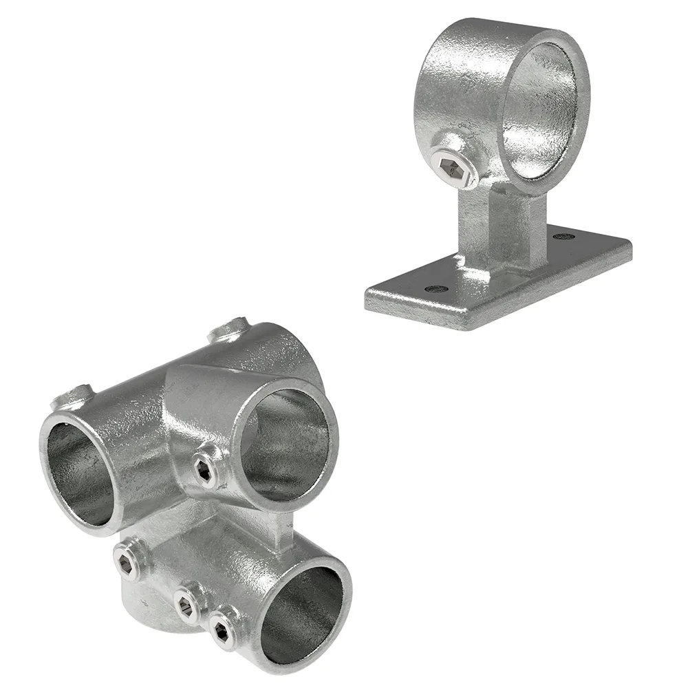 Malleable cast iron pipe connectors | Handrails