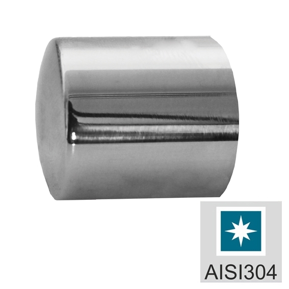 Endkappe Kugel Edelstahl AISI 304 fuer Fuellstab d12- Ø 15 mm Glanz-89-11A100015012L-A.4