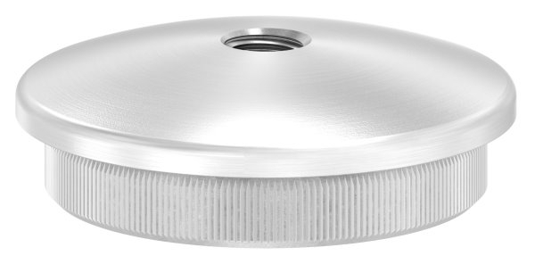 Rohrstopfen fuer Ø 48-3x3-0 mm leicht gewoelbt zum Einschlagen mit M8  V2A-11-5069.4