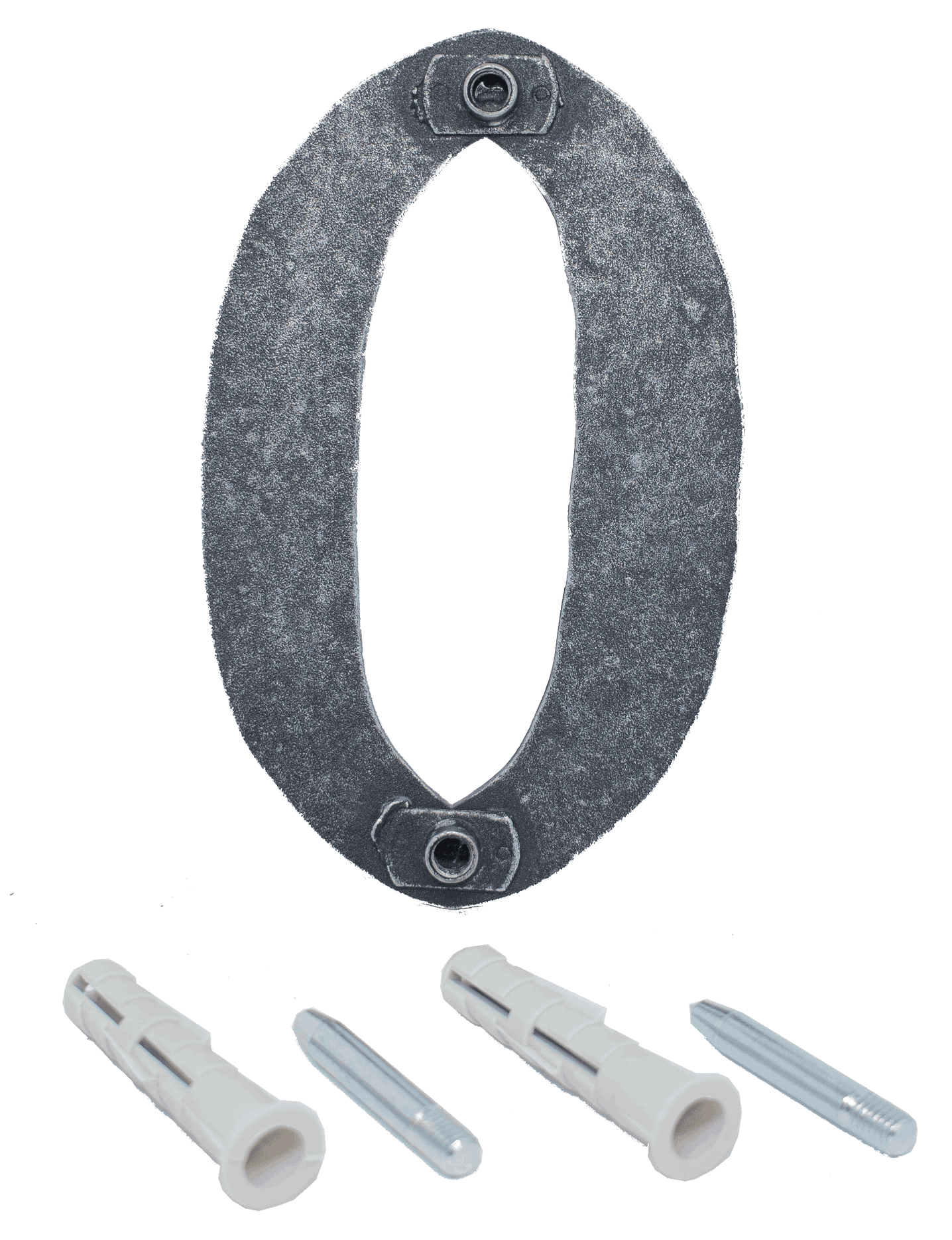 Hausnummer 0 - 9 - Abmessung- 12x8 cm - Material- 4 mm gehaemmert - Stahl -Roh- S235JR-30.3110