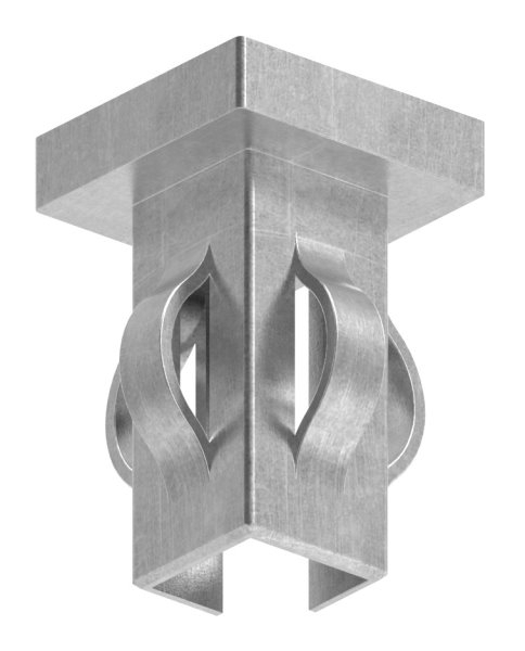 Stahlstopfen flach - fuer Rohr 20x20x1-5-2-0 mm - Stahl S235JR- roh-30-2940.8