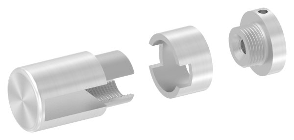 BRENK-fix® Grundhalter fuer Flachstaebe 40 x 10mm- V2A-88-11BR-F4010M8.V2A