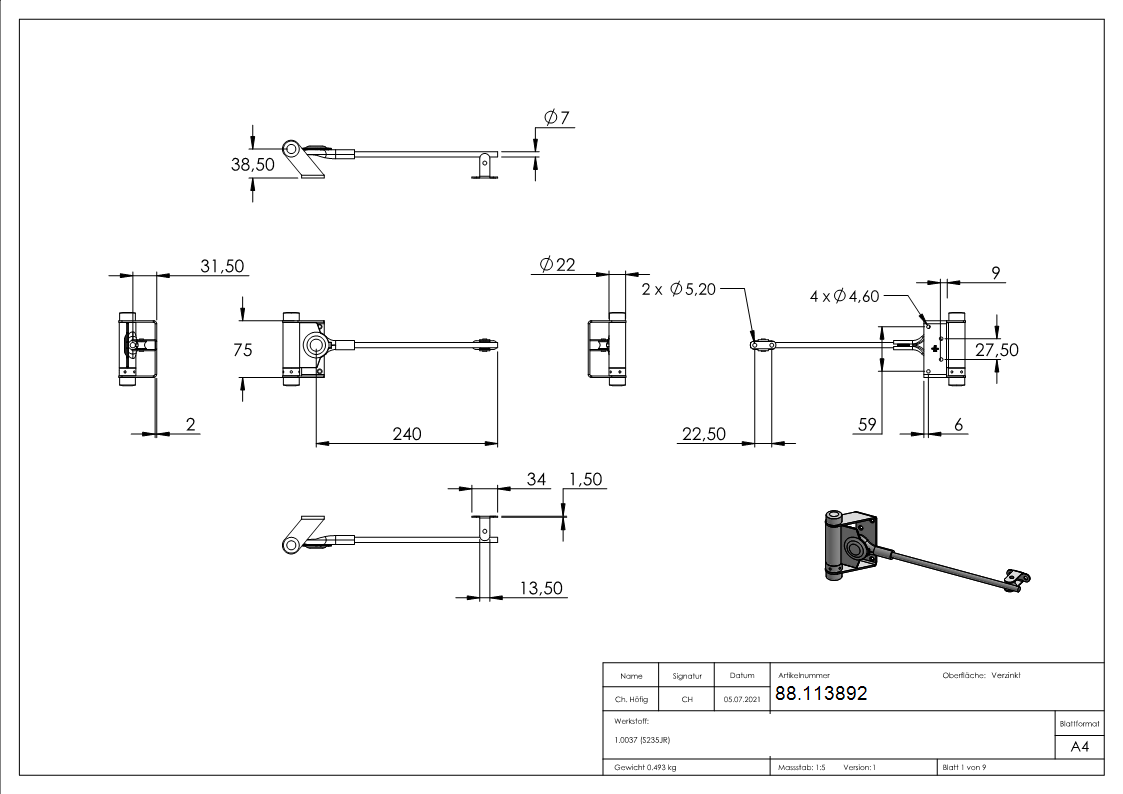 Tuerschliesser- verzinkt-88.113892