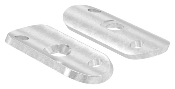 Handlaufanschlussplatte Stahl S235JR 63x25x4 mm Rohranschluss Ø 42-4 mm Bohrungen versetzt-88-1150228.ST