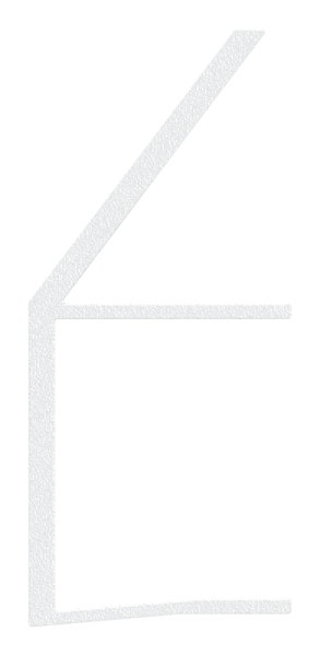 Regenrinne Aluminium eloxiert fuer Glas 21-52 mm L = 1800 mm Edelstahloptik E4-EV1-88-11VDE-RE-1800.21