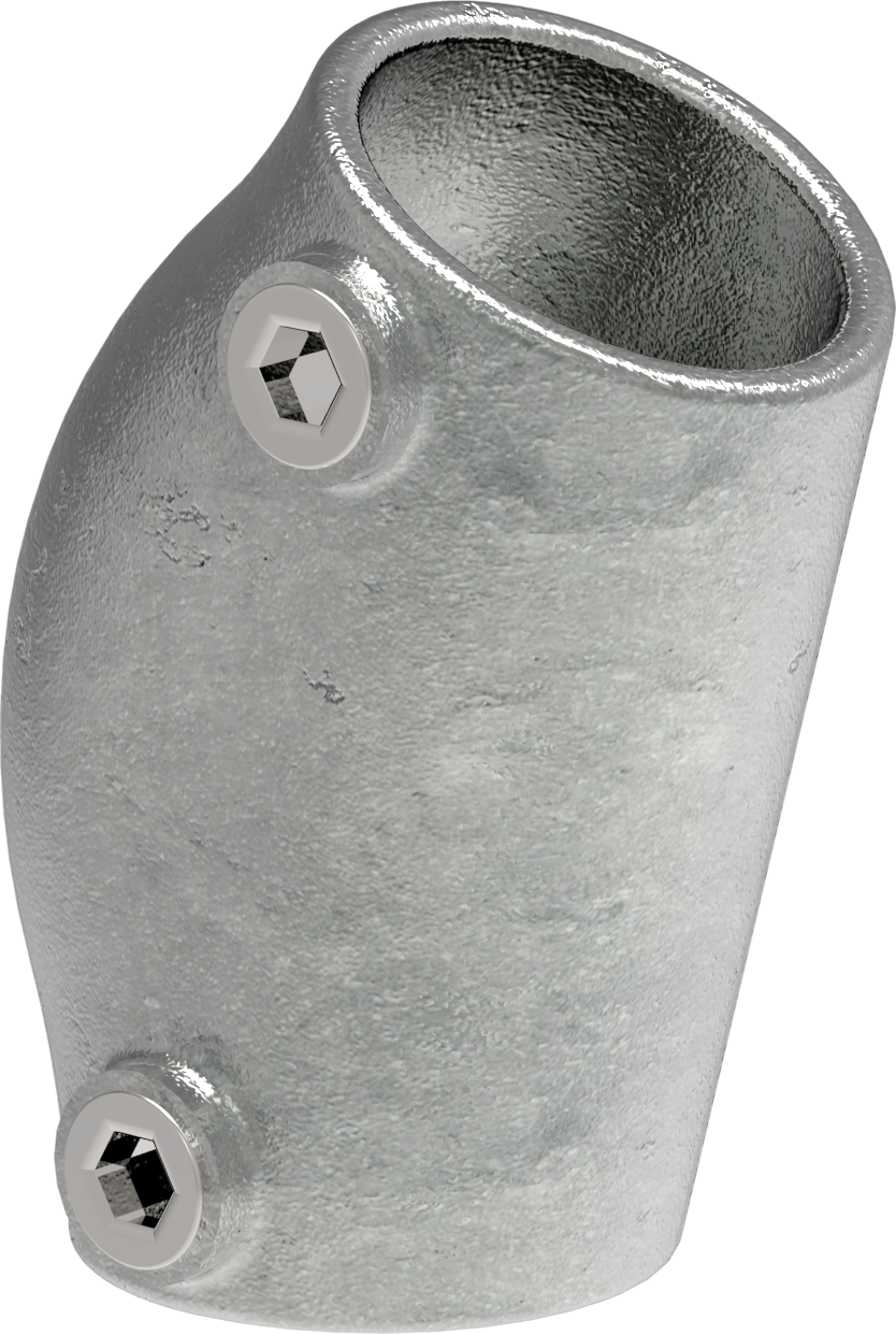 Rohrverbinder - Bogen variabel 15-60° - 124C42 - 42-4 mm - 1 1-4- - Feuerverzinkt u. Elektrogalvanisiert-124C42