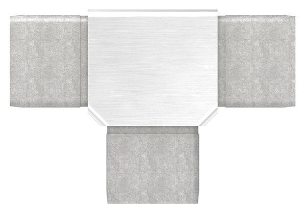 T-Verbinder V4A 40x40x2 mm Steckbar-88.1110134040