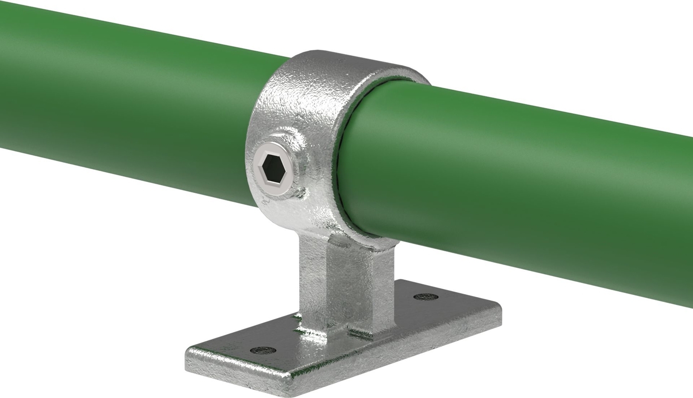 Rohrverbinder - Handlaufhalterung Befestigungsschraube 90° - 143WC42 - 42-4 mm - 1 1-4- - Feuerverzinkt u. Elektrogalvanisiert-143WC42