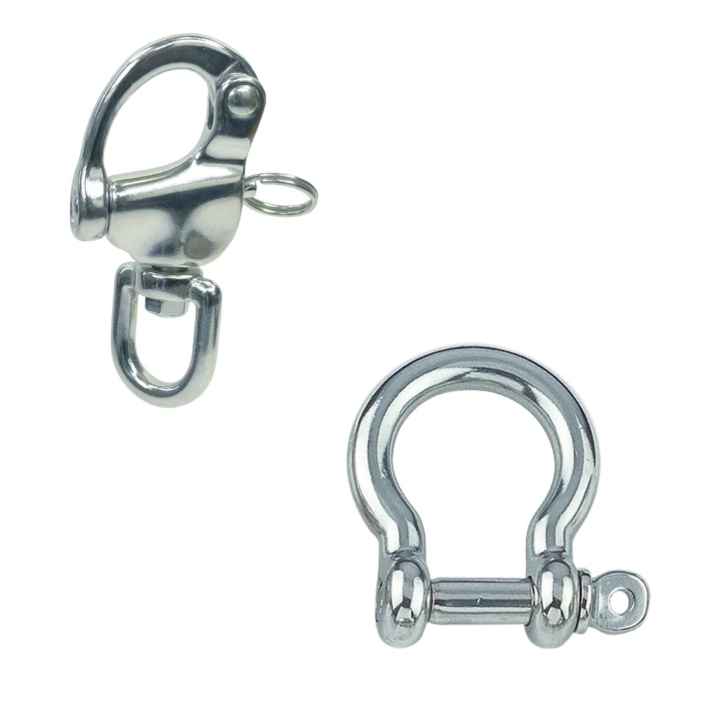 Carabiners, shackles and swivels
