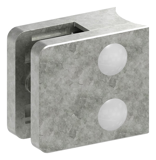 Glasklemme 45x45x26 mm AbZ fuer Anschluss Ø 42-4 mm Zink-10-3042.3ABZ