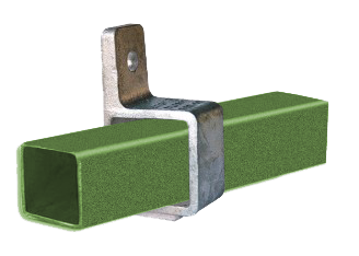 Rohrverbinder Vierkantrohr Oesenteil Mit Einzellasche quadratisch  25x25 mm-199FB25X25