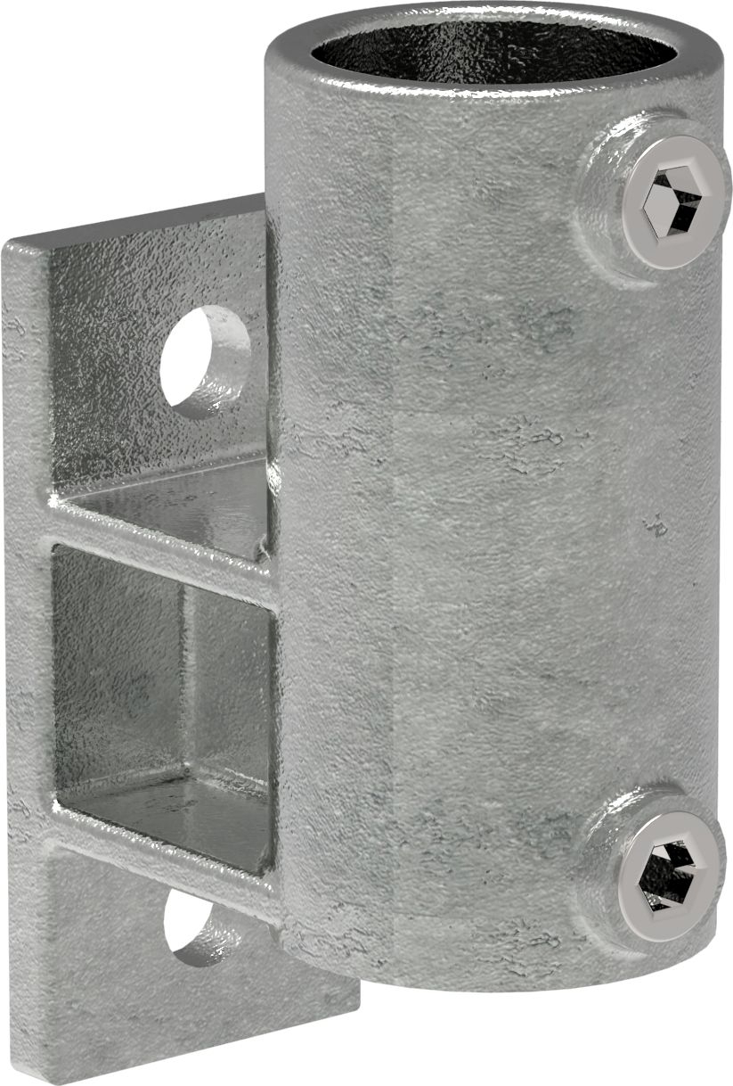 Rohrverbinder - Wandhalter Platte vertikal - 144C42 - 42-4 mm - 1 1-4- - Feuerverzinkt u. Elektrogalvanisiert-144C42