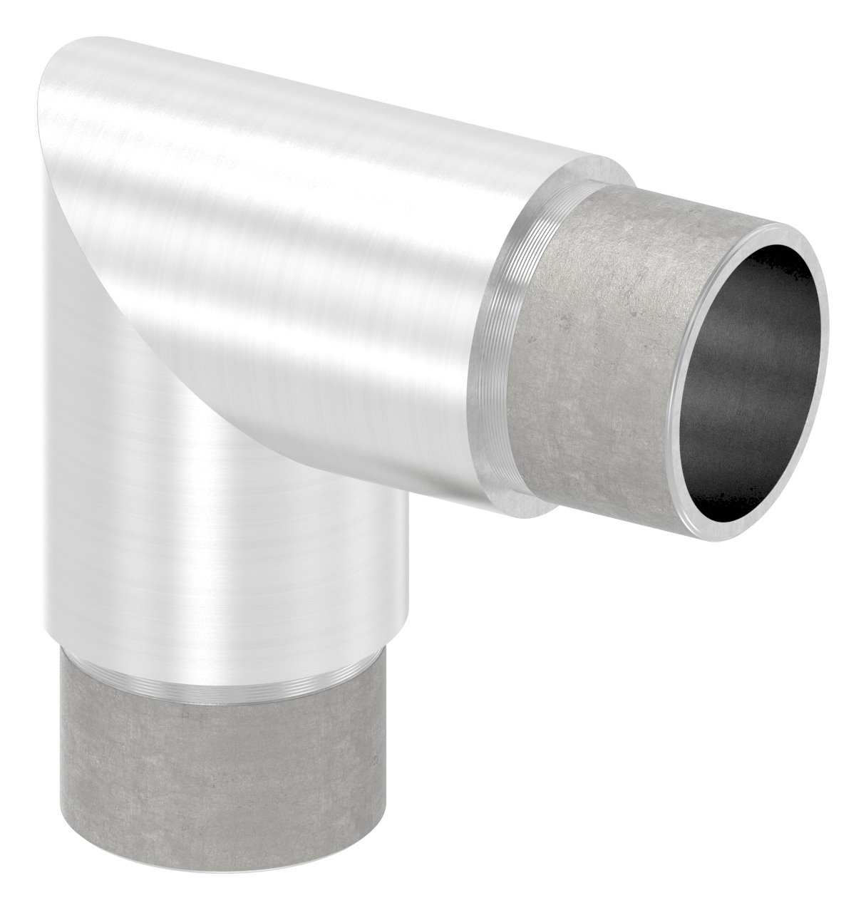 Eckbogen 90°- fuer Rundrohr Ø 33-7x2-0 mm V2A-11-3610.4