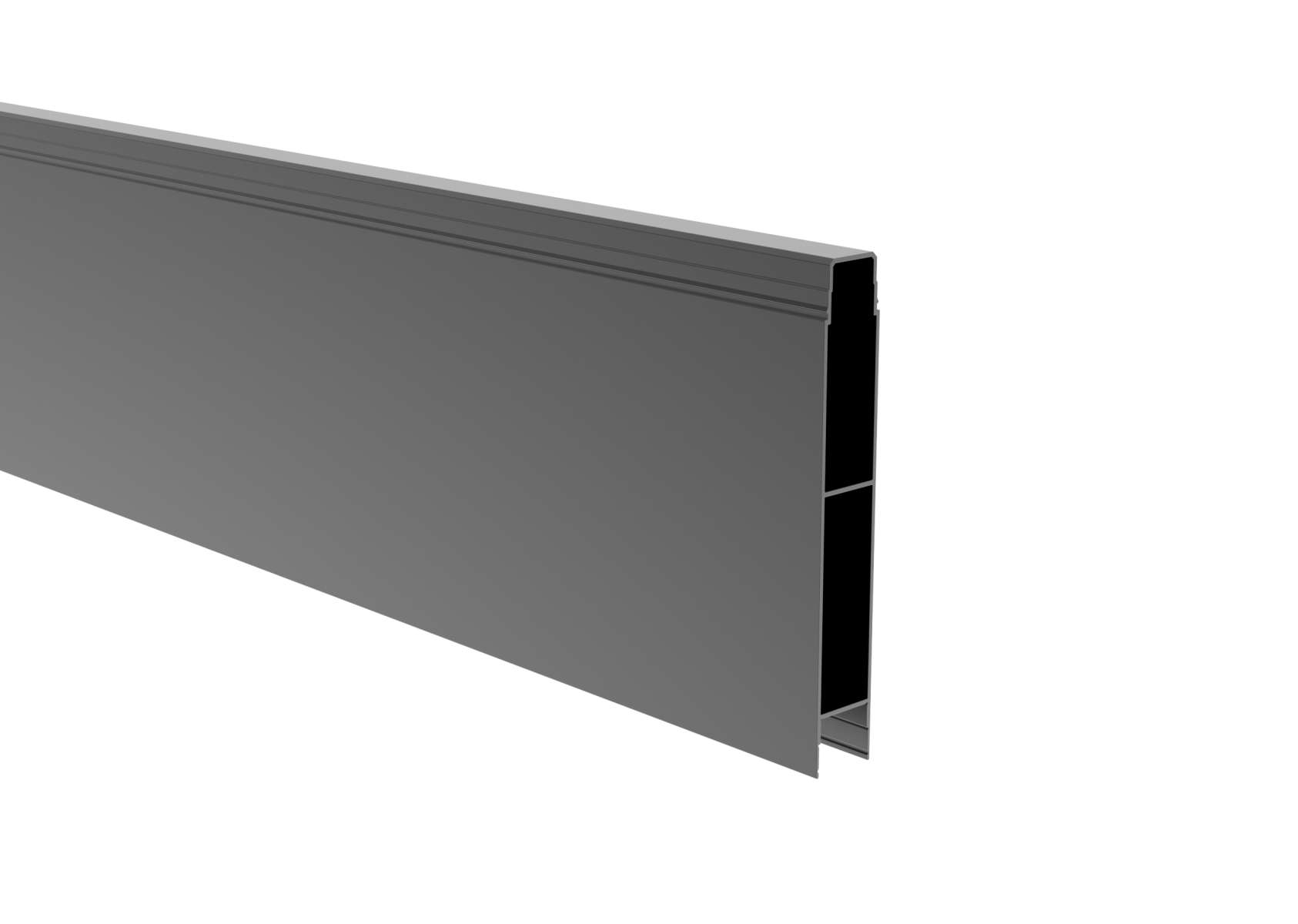 Zaunprofil Aluminium 20 x 120 x 2000 mm pulverbeschichtet RAL 7016 Anthrazit-89.FGF20X1202000R7016
