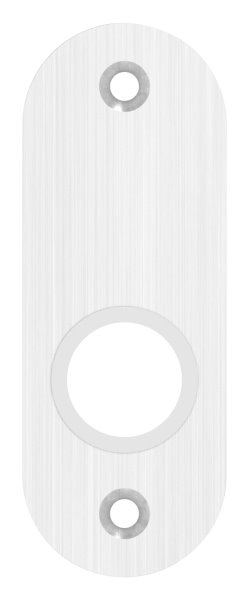 Kurzschild Edelstahl V2A 32 x 87 x 6 mm gerundet geschliffen Korn 240-88-1115099.240