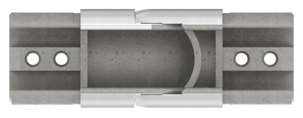 Verbinder flexibel - abwaerts 25-55° - fuer Nutrohr Ø 42-4 mm - V2A-12-2309.4