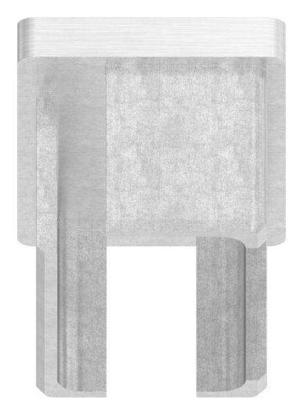 Einsteckkappe Edelstahl V2A fuer Rechteckrohr 50 x 30 mm- Wandstaerke 2-0 mm-11-2410.4