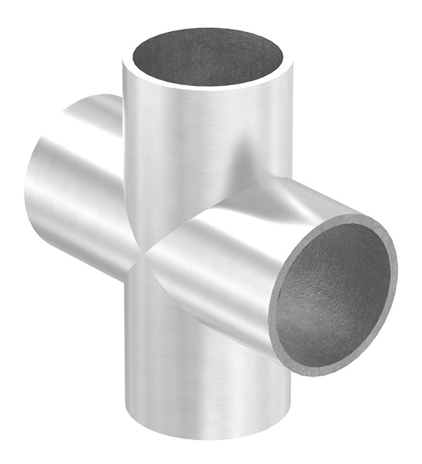 Kreuzstueck zum Schweissen fuer Rundrohr Ø- 33-7 mm V2A-11-3730.4