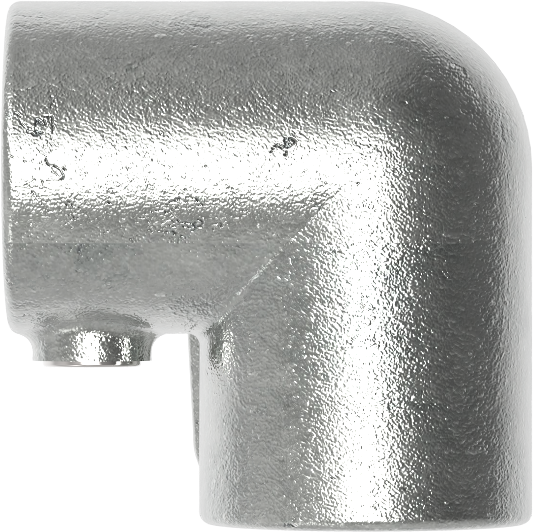Rohrverbinder - Dreiweg-Eckstueck 90° - 128A27 - 26-9 mm - 3-4- - Feuerverzinkt u. Elektrogalvanisiert-128A27