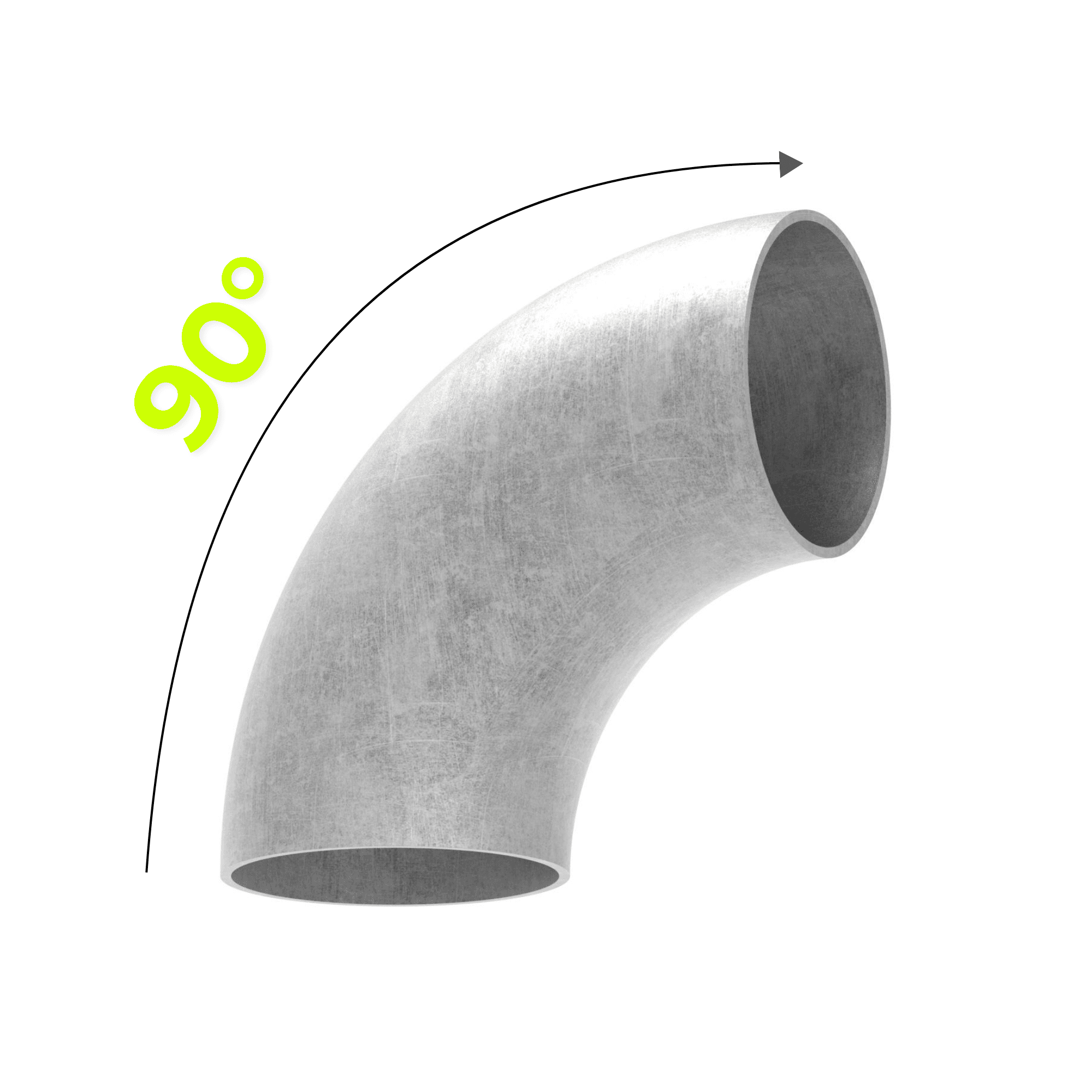 90° pipe bends, Type 3 | Standard radius
