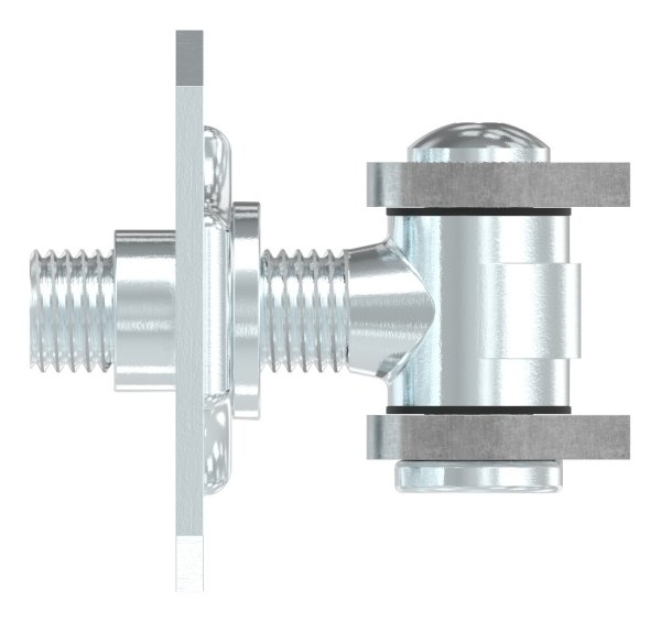 Torband M22 verstellbar mit Befestigungsplatte Stahl -Roh- S235JR-30-3538.7