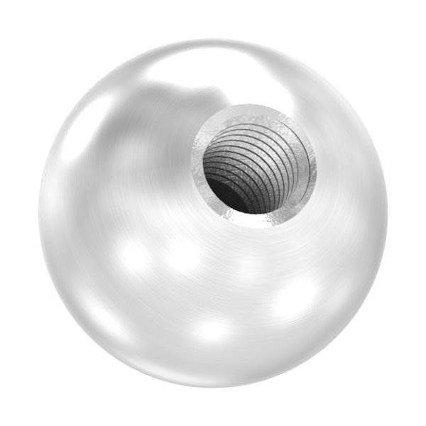 Threaded solid ball