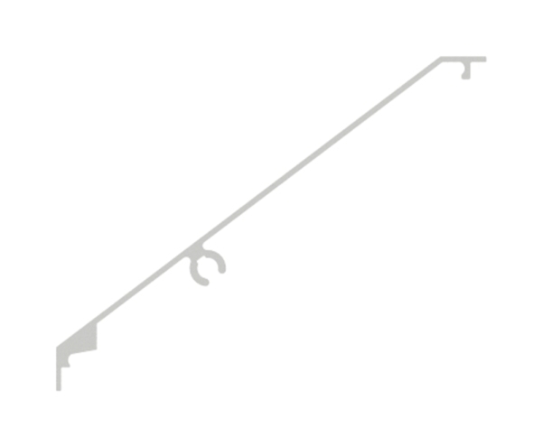 Vordachabdeckung Aluminium L = 3000 mm pulverbeschichtet RAL 7016 fuer eleganza canopy-88-11VDE-AB-3000.7016