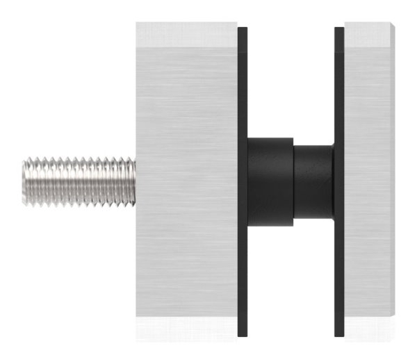 Glaspunkthalter 63 x 63 mm- V2A- quadratisch- Anschluss- Flach mit AbP-88-1160198.240