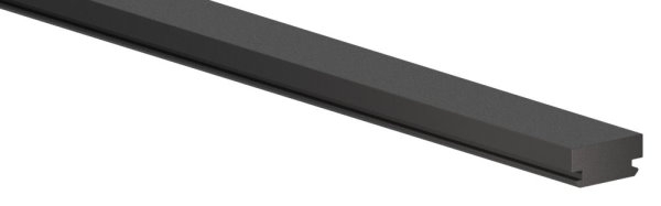 Vordach Montage-Set Aluminium Gummi fuer Glas 17-52 mm L 2405 mm eleganza canopy-88-11VDE-GU-2400.17