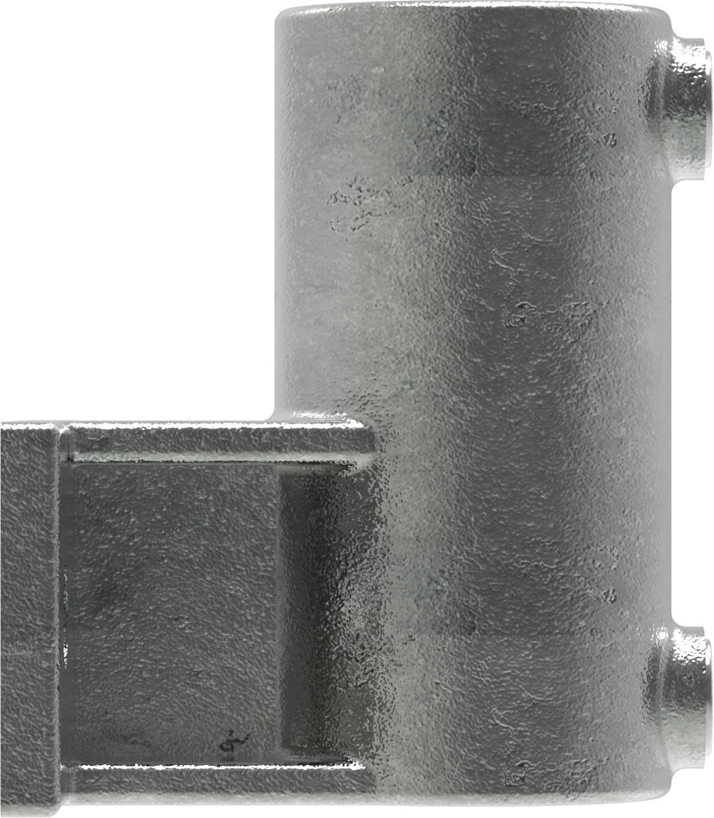 Rohrverbinder Wandhalter Platte horizontal Ø 42-4 mm -1 1-4- - Temperguss verzinkt - 145C42-145C42