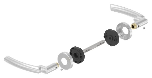 Tuerdrueckerpaar V2A  inklusive 8 mm Drueckerstift-11-3967.4