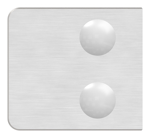 Glasklemme 45x45x26 mm AbZ fuer Anschluss Ø 42-4 mm V4A-10-3042.1ABZ