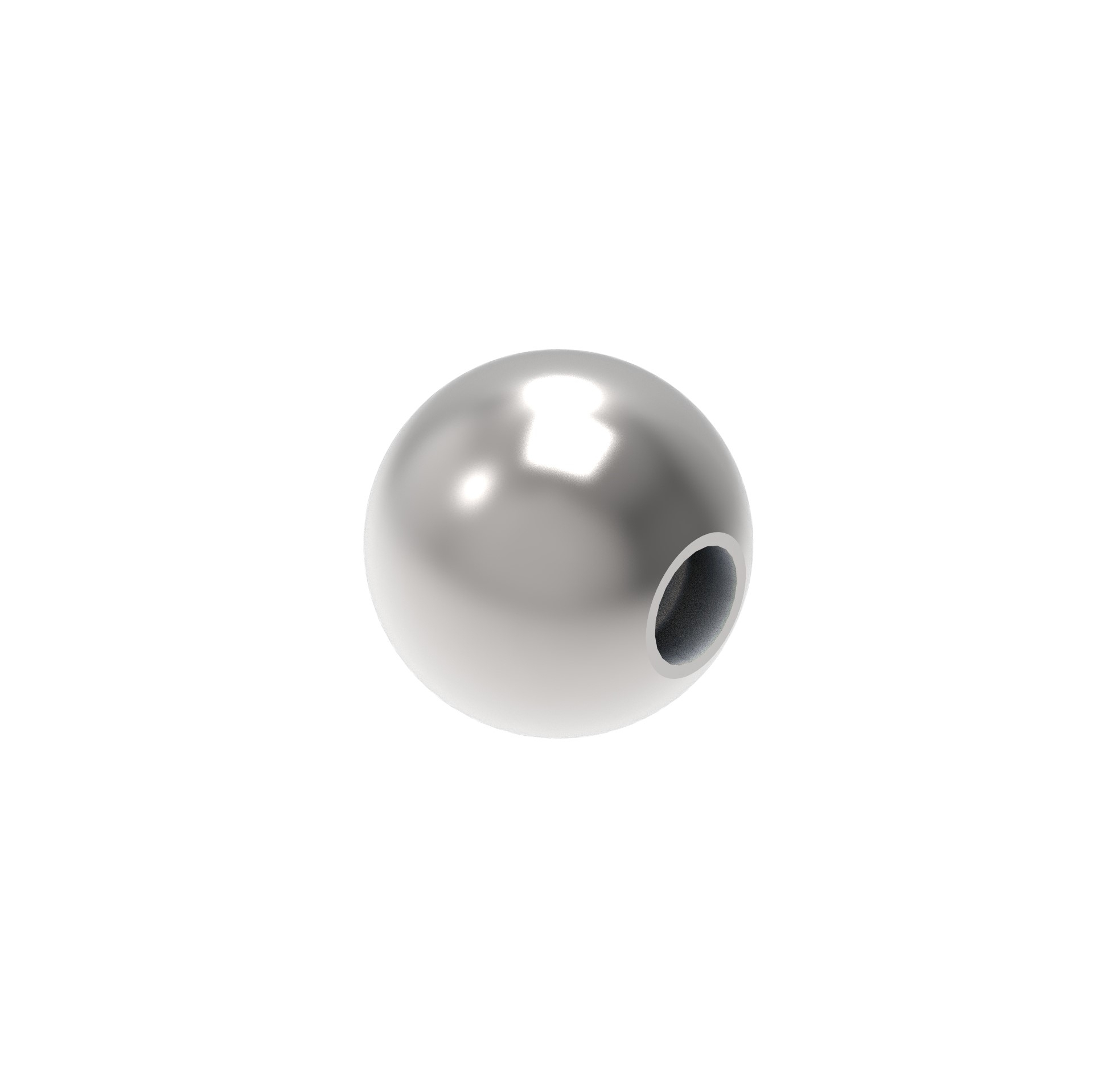 Endkappe Kugel Edelstahl AISI 304 Ø 25 mm Gewinde M6 geschliffen-89-11A0220025-A.4