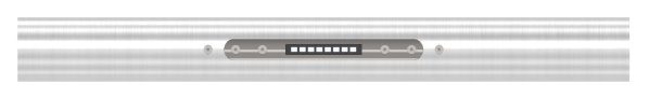 LED Musterhandlauf inkl- 1x LED 4000 K-88-11LED-MUSTER-1.4000K