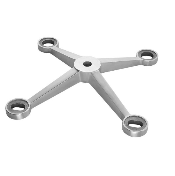 Edelstahl Glashalter Spider 4-Arm fuer Fassaden- geschliffen-89-11GS304ZA2004-A.4
