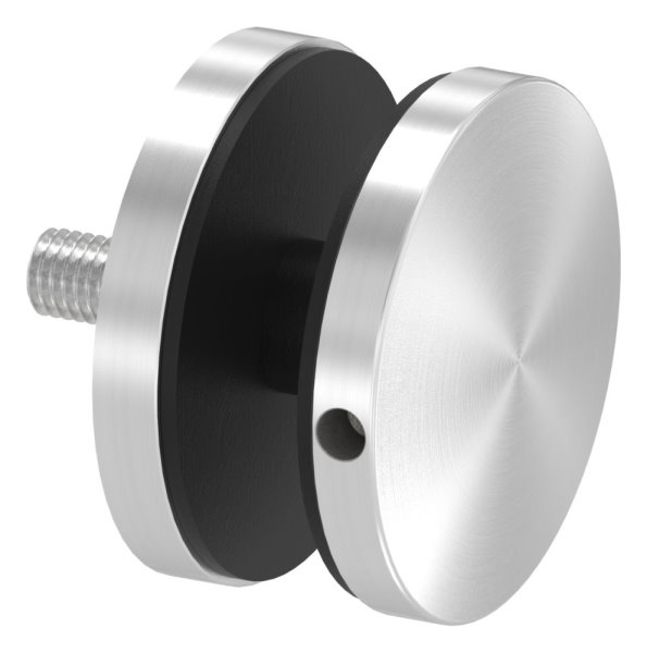 Glaspunkthalter Ø 62 mm- V2A- Anschluss- Flach mit AbP-10-6200.4