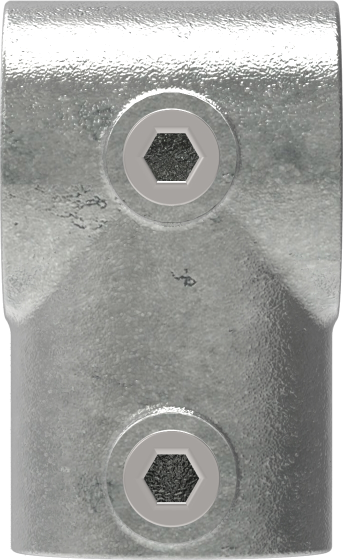 Rohrverbinder T-Stueck kurz Ø 48-3 mm -1 1-2- - 42-4 mm -1 1-4- - Temperguss verzinkt - 101D48-C42-101D48-C42