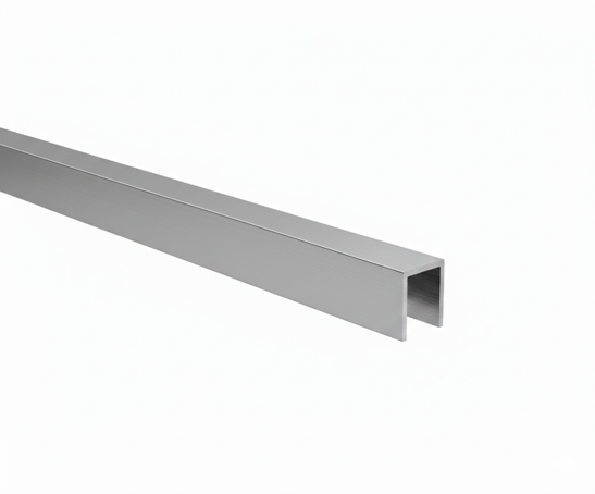 U-Profil Aluminium 20 x 30 x 2 mm fuer Glas 10-12 mm eloxiert L=6000 mm-89.GSALZP2030SE