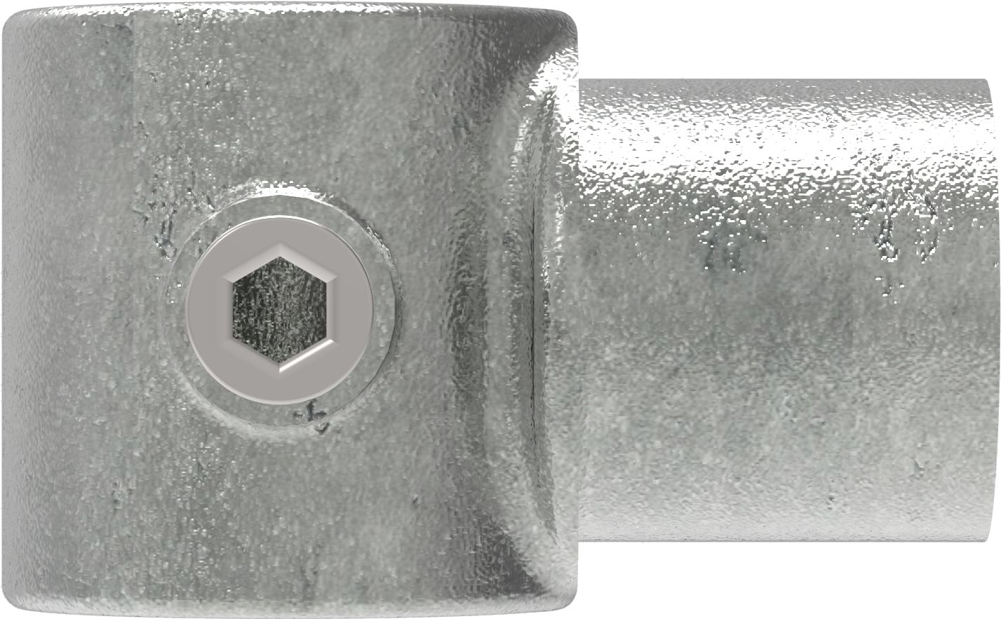 Rohrverbinder Drehstueck Ø 42-4 mm -1 1-4- - Temperguss verzinkt - 147C42-147C42