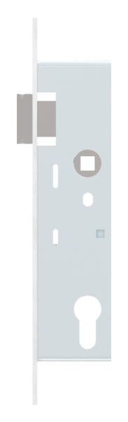 Rohrrahmenschloss verzinkt mit Dornmass 35mm- mit Anti-Panikfunktion E- DIN links-88-1150103-AP-E.L