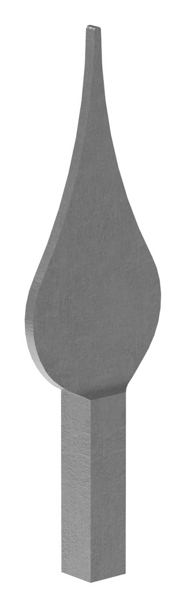 Zaunspitze - Hoehe- 170 mm - Material- 14x14 mm - Stahl S235JR- roh-30-2581.8